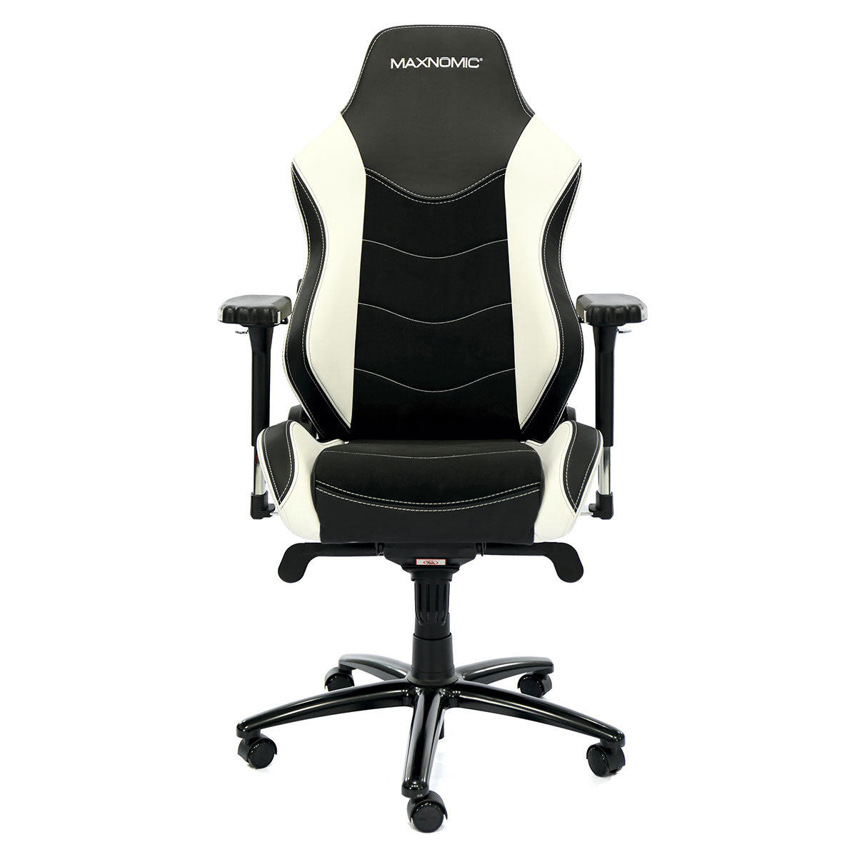 MAXNOMIC Dominator BWE Executive Edition side profile showing stitching and bolsters